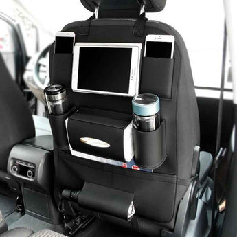 Auto Rücksitz Organizer mit 7 Verstaumöglichkeiten | 58 × 41cm Schwarz