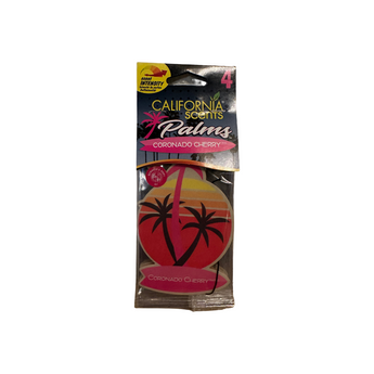 California Scents Duftpalmen Lufterfrischer | 4er-Pack Coronado Kirsche
